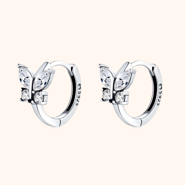 Crystal Butterfly Earrings