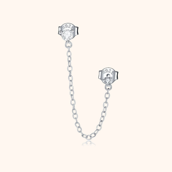 Zirconia Chain Earring