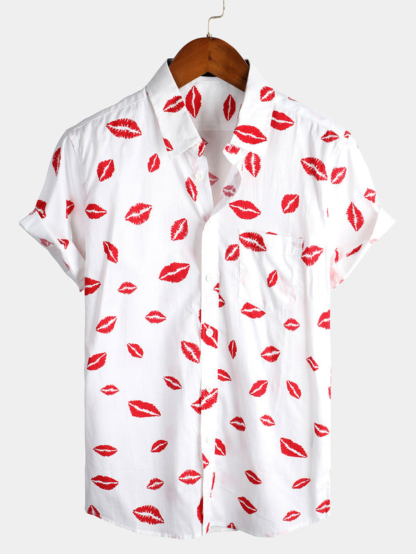 Men's Regular Fit Short Sleeve Casual Shirt For Vacation