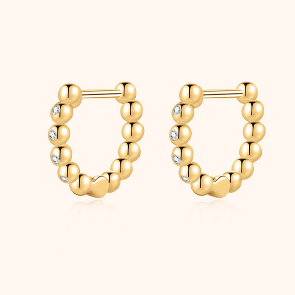 Ball Hoop Earrings