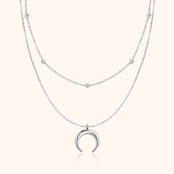 Crescent Pearl Necklace