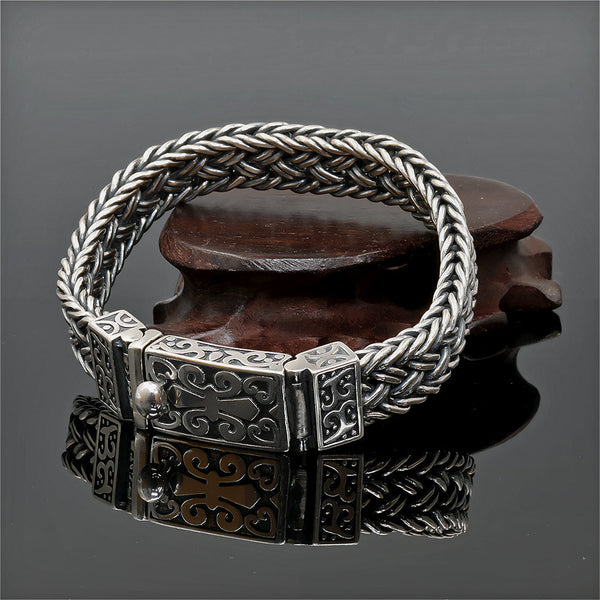 Marlo – Woven Wide Chain Bracelet