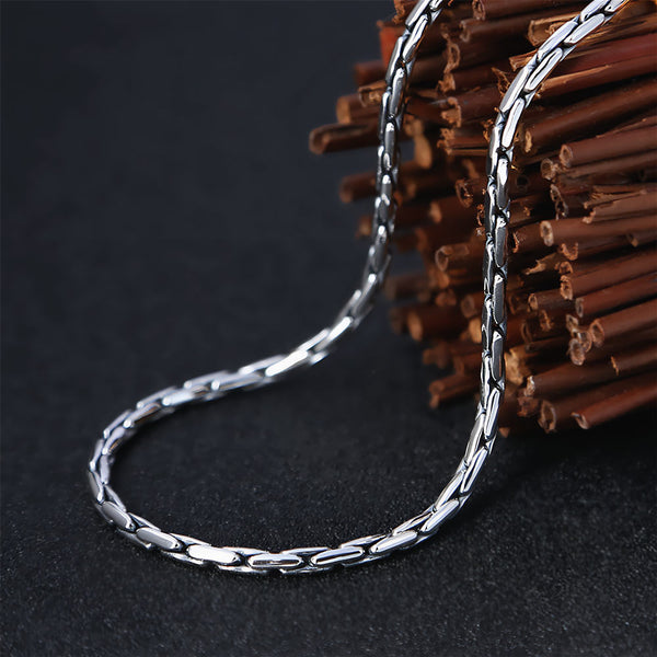 Alfo - Bamboo Silver Necklace