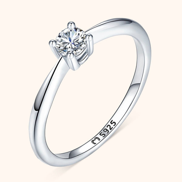 Solitaire Zircon Ring