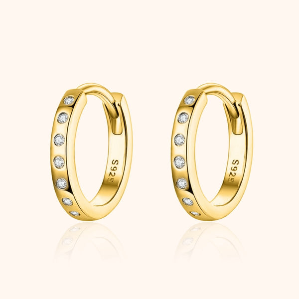 Shiny Hoop Earrings