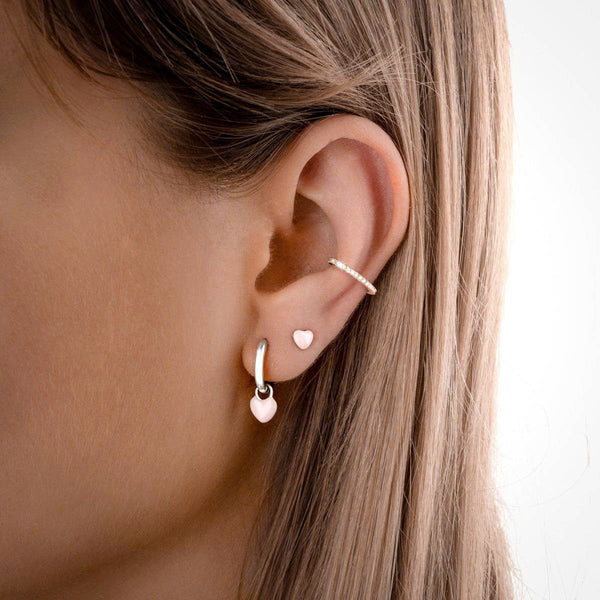 Heart-Colored Earrings