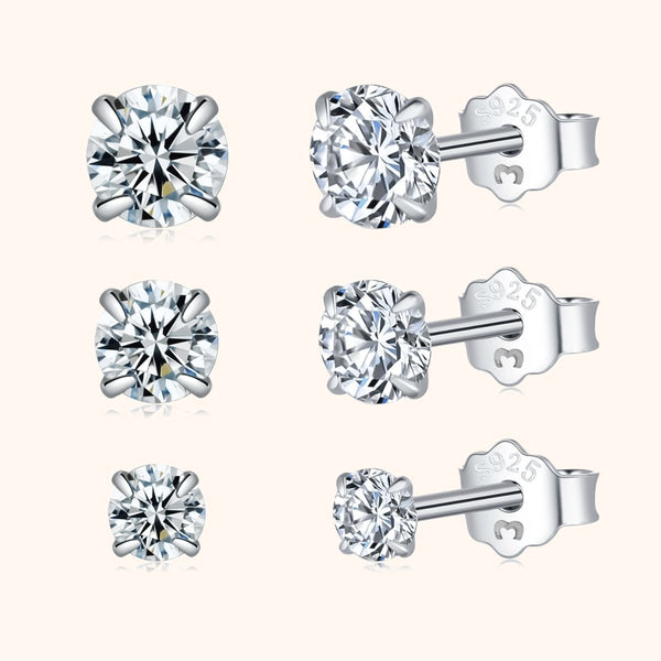 Small Earrings With Zirconia