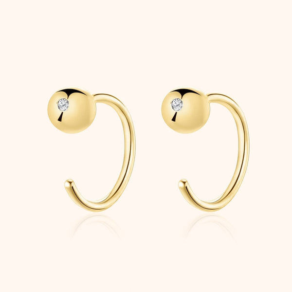 Semi-Creole Bolita Earrings